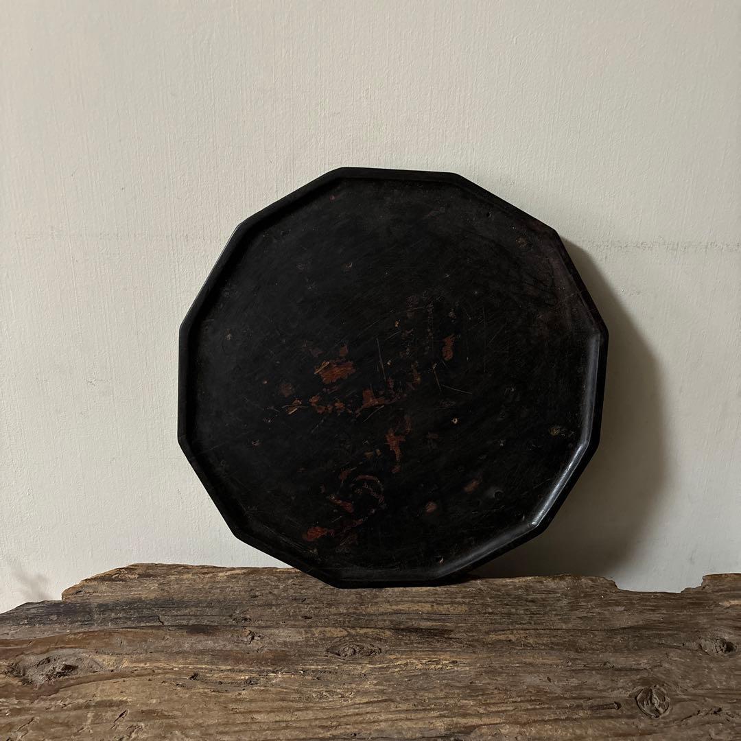 李朝　薬用　十二角膳天板　その61 古道具.韓国骨董. Antique.酒器盆