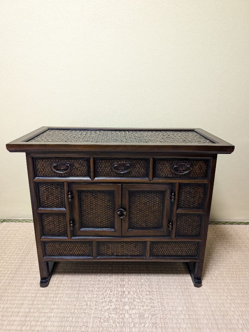 送料込み　アンティークキャビネット　家具 時代　箪笥 収納家具 箪笥 タンス