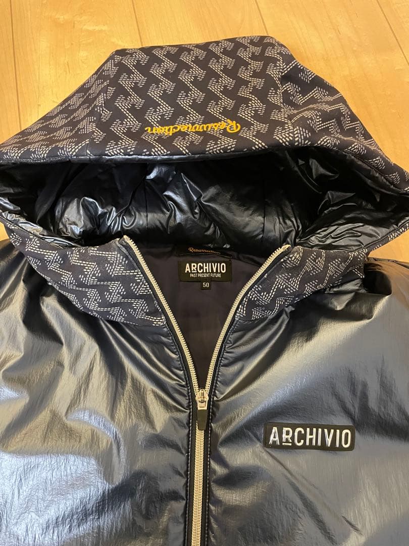 レザレクション　アルチビオ別注　フード付きベスト 50 ネイビー