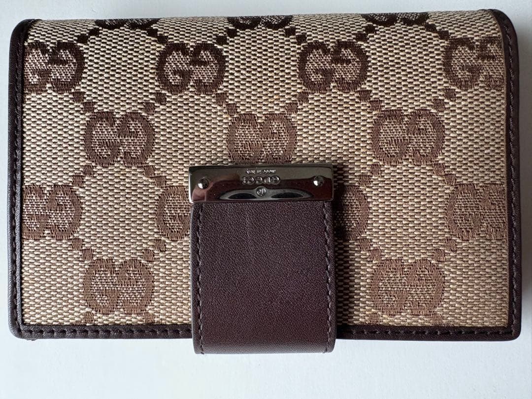 GUCCI 名刺入れ ベージュ ブラウン