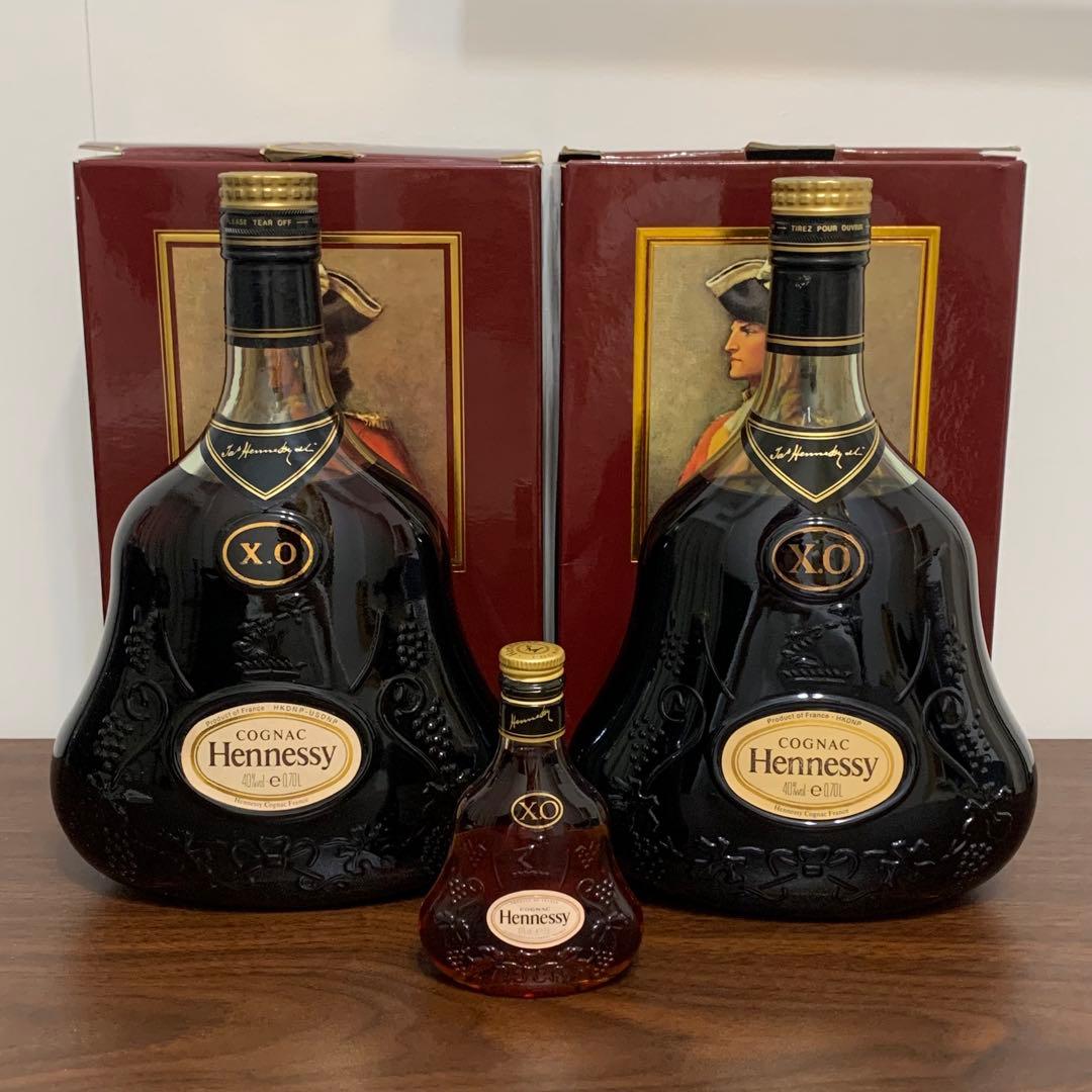 ⭐️未開封⭐️ヘネシーXO⭐️3本⭐️700ml & 700ml & 50ml⭐️古酒⭐️
