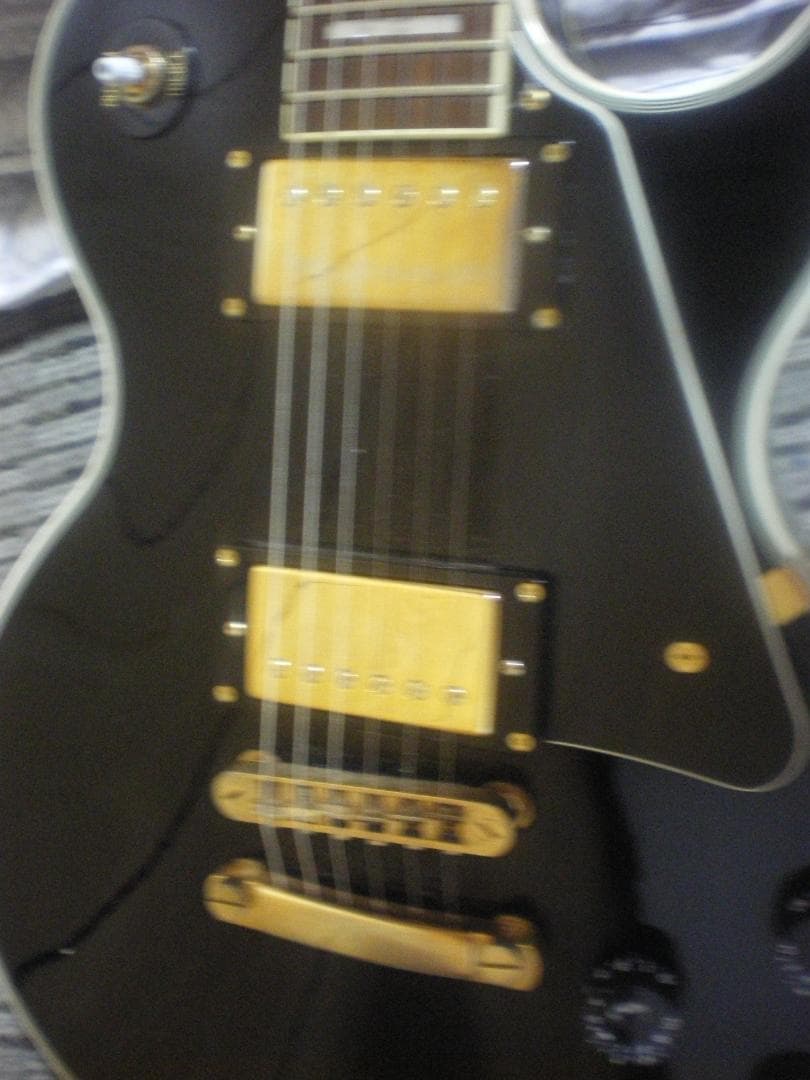 BUSKER'S ブラックレスポールエレキギター