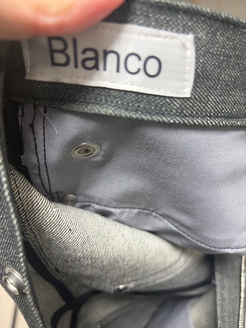 ダークグレー フレアデニムパンツ blanco サイズ1 goar