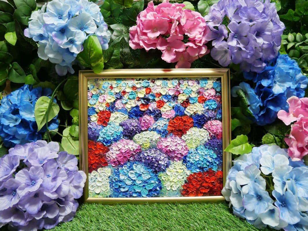 油絵 絵画 【Hydrangea】