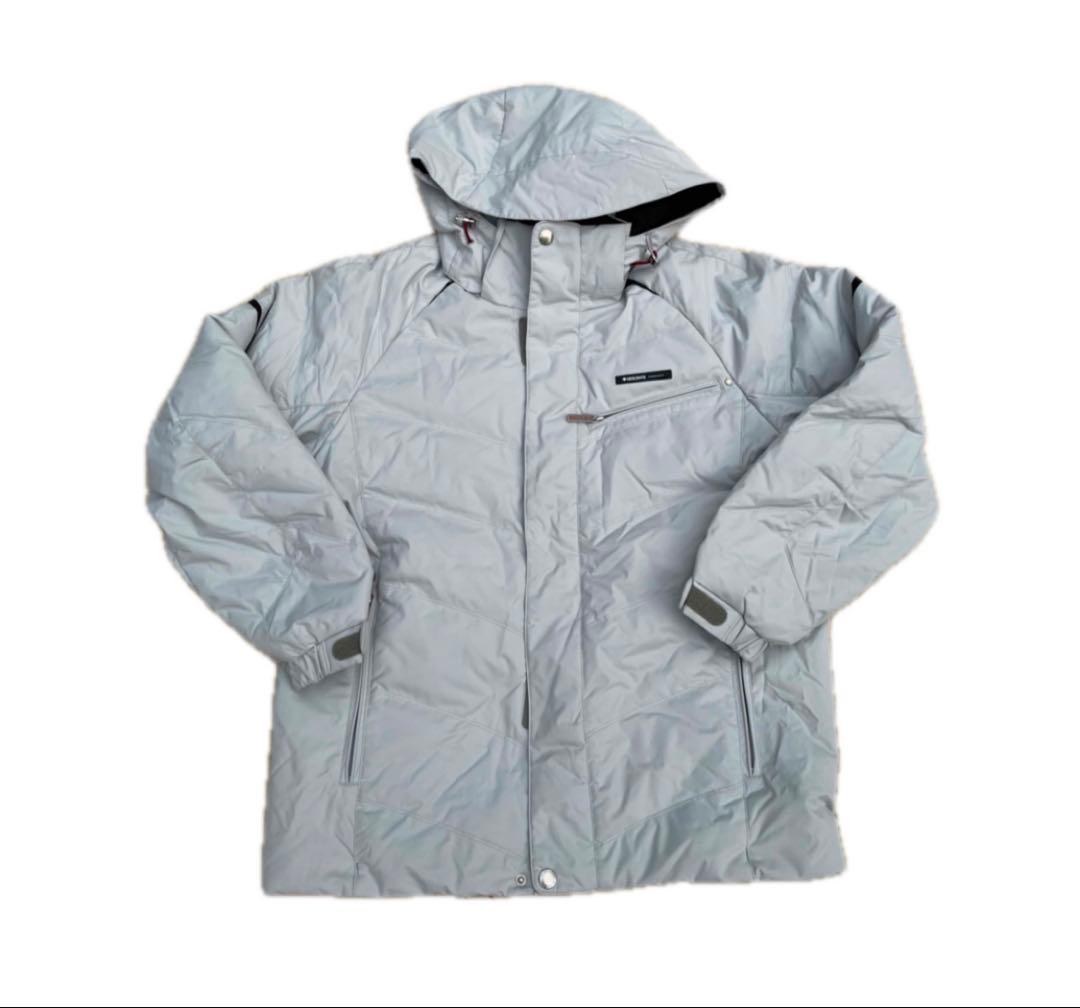 美品DESCENTEデサント スキーウェア上下 ホワイト/レッド Mサイズ