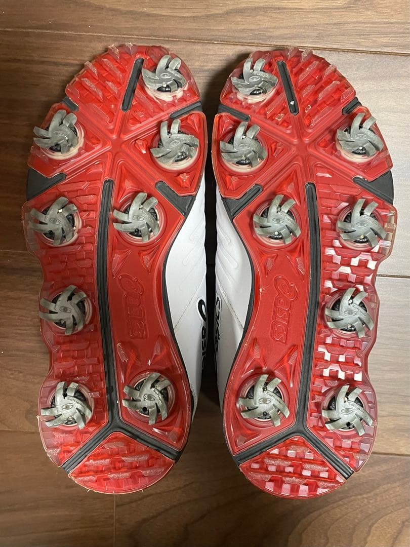 ゴルフシューズ　asics TGN919 ホワイト/ブラック　25.0cm