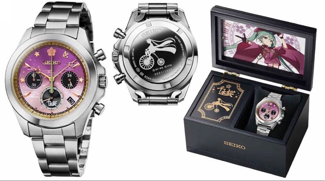☆新品未使用☆セイコー×初音ミク 千本桜コラボウォッチ オルゴール付き 腕時計
