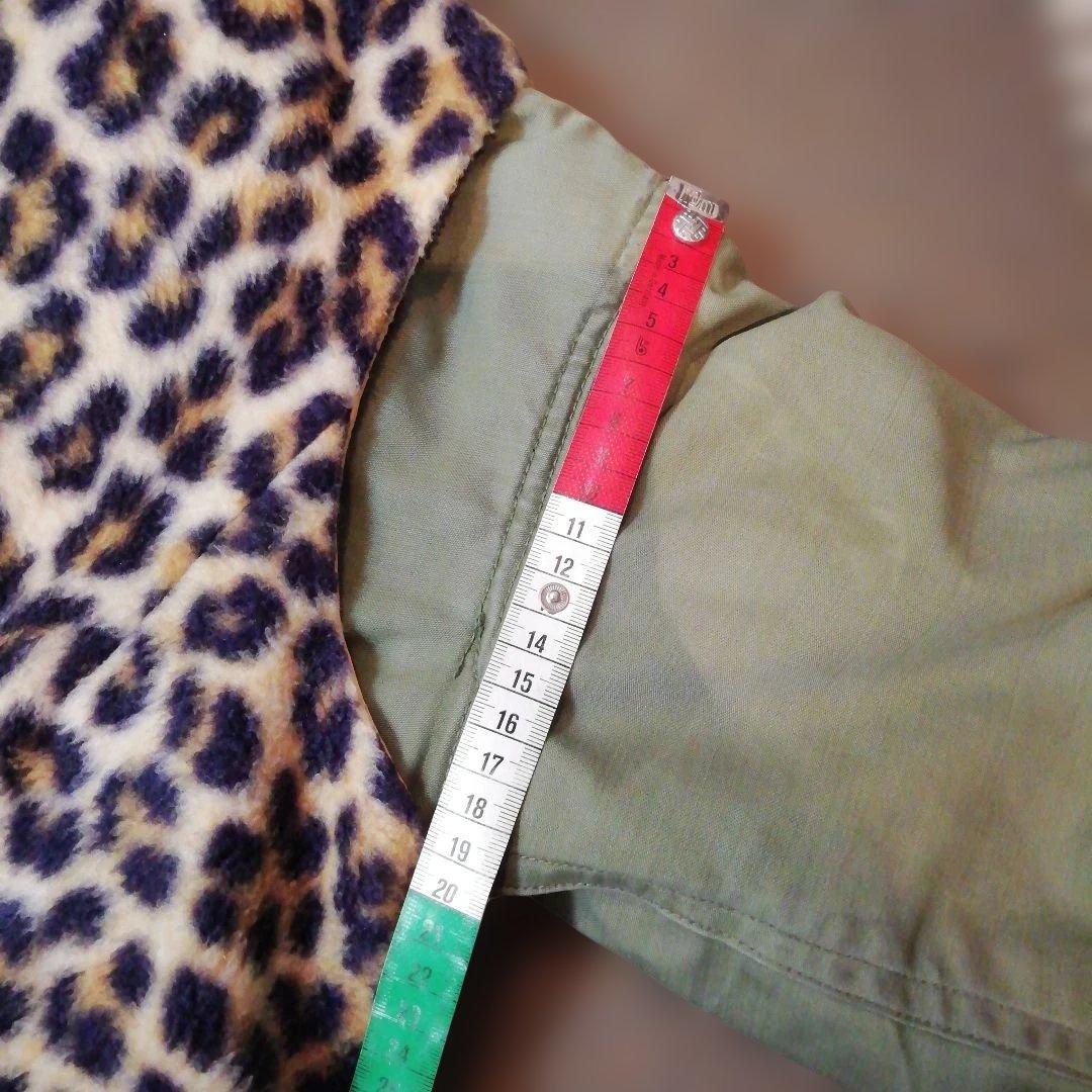 ビンテージ　レオパード　ベスト　フェイクファー　MCベスト 豹柄