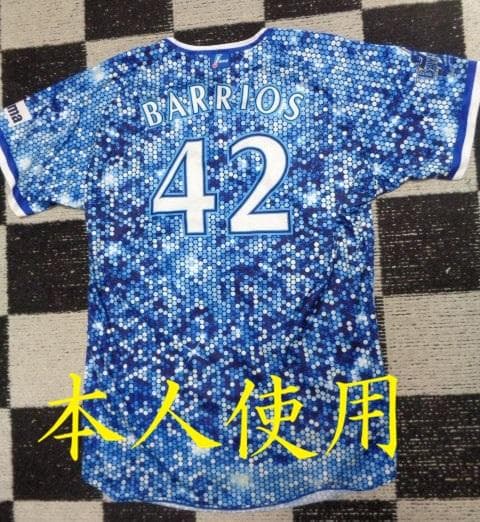 オッサン【横浜DeNAベイスターズ】バリオス選手実着支給品ユニフォーム横浜