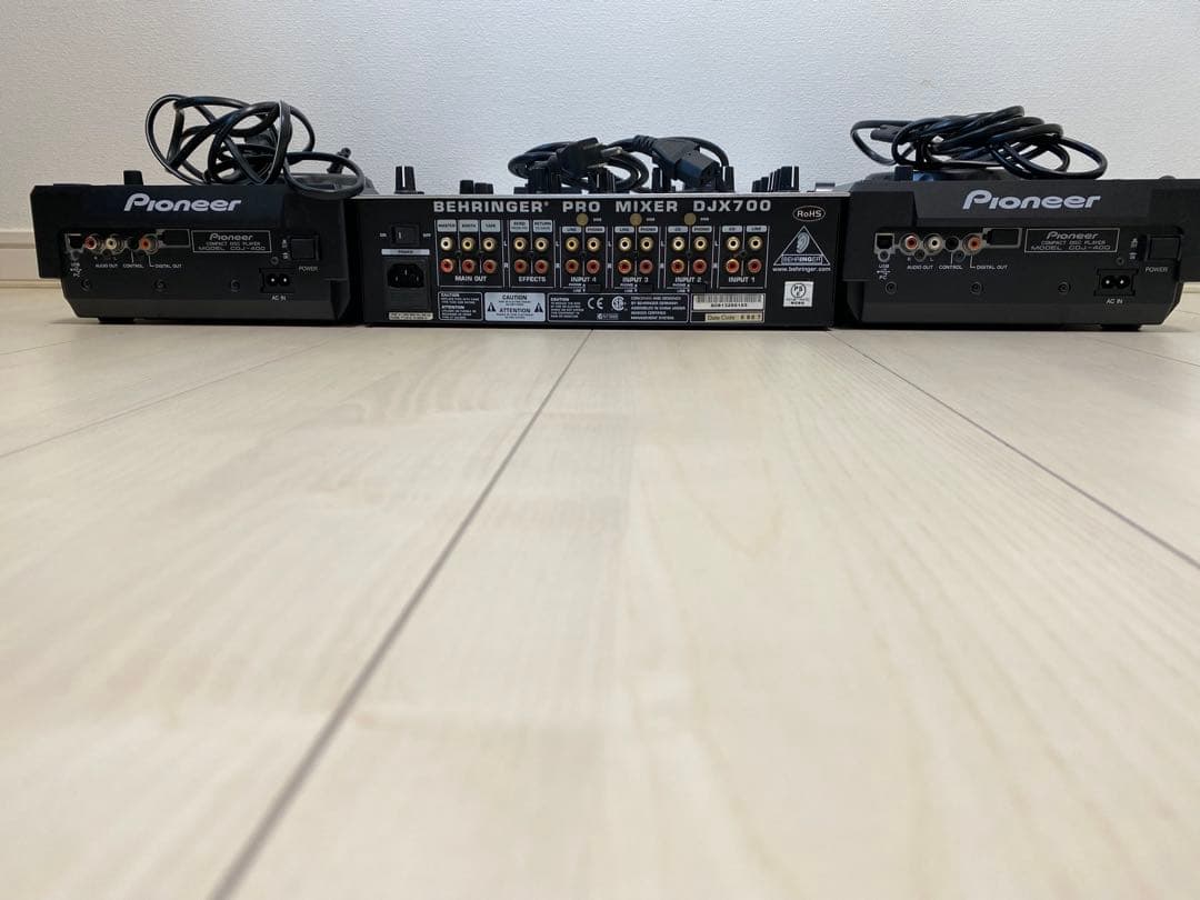 PioneerCDJ-400 (2台)& BehringerDJX700 セット