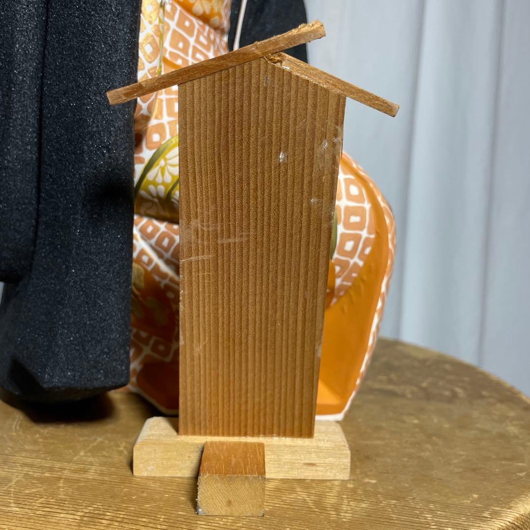 博多人形 春の訪れ 高さ43cm 木札付き 帯 龍模様（補修跡あり）