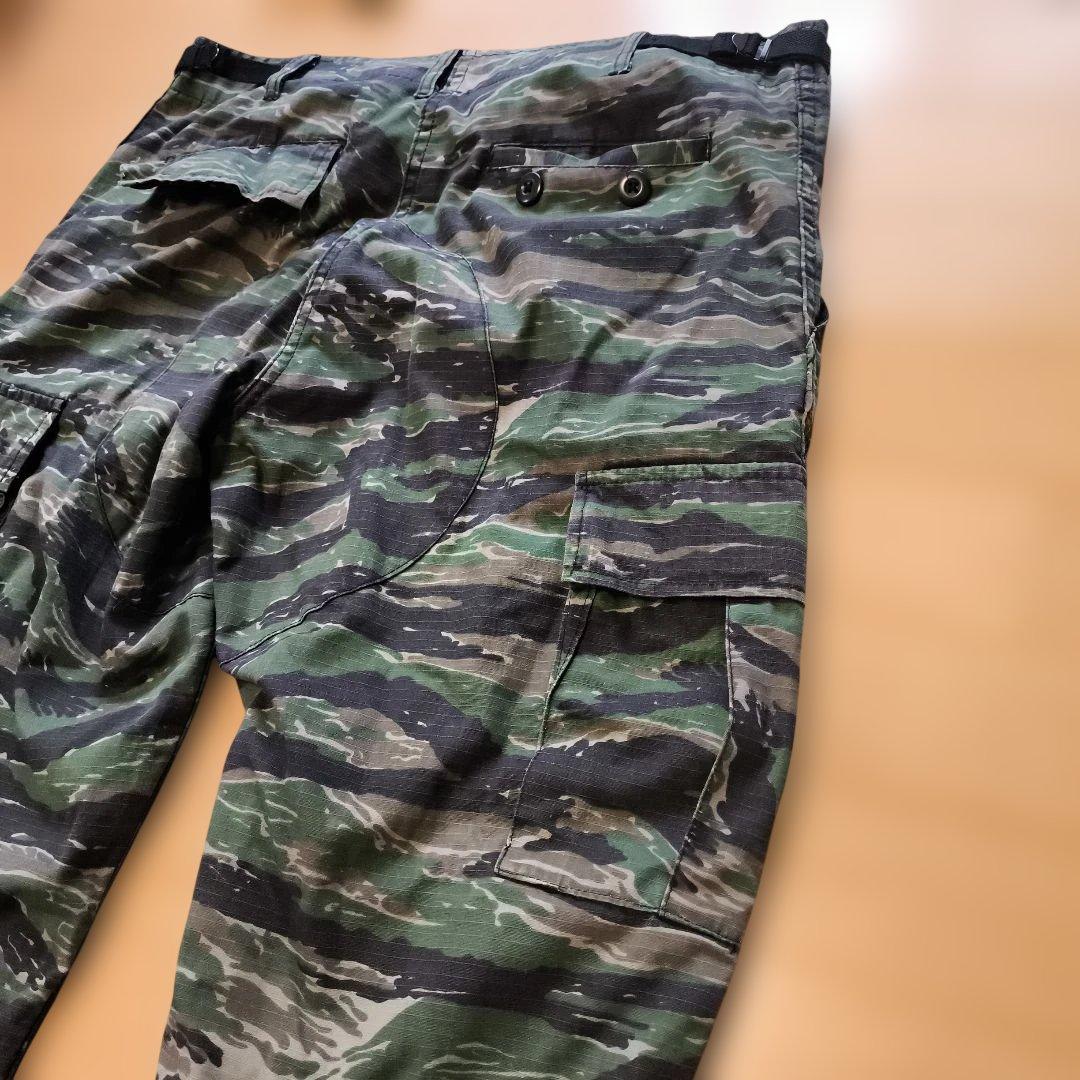 タイガーカモ　戦闘服上下　BDU リーコンチェストリグ新品付　S＆グラフ