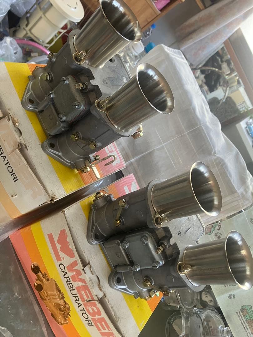 WEBERウエーバー45DCOEスペイン製キャブレター対策前ビンテージ