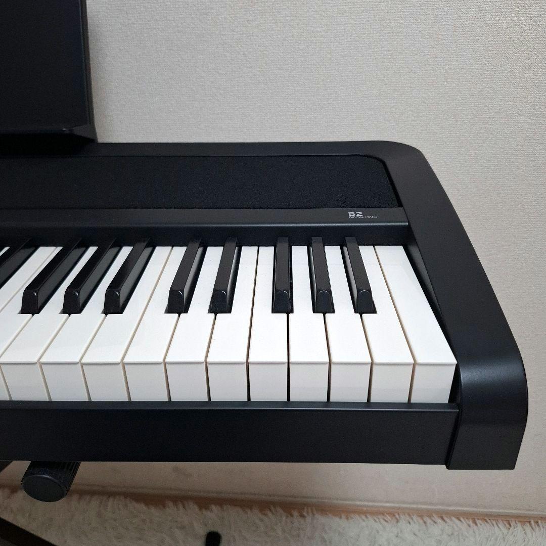 【状態良好】KORG デジタルピアノ B2 ブラック スタンド付き 送料込み