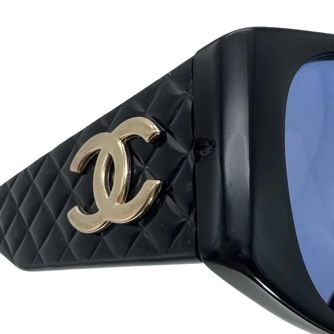 CHANEL シャネル ココマーク マトラッセ サングラス ブラック レディース