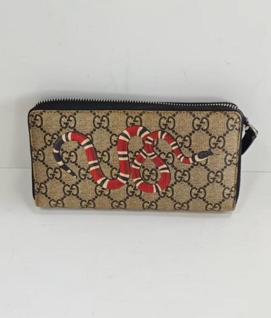 【極美品】グッチ キングスネーク ラウンドファスナー 長財布~