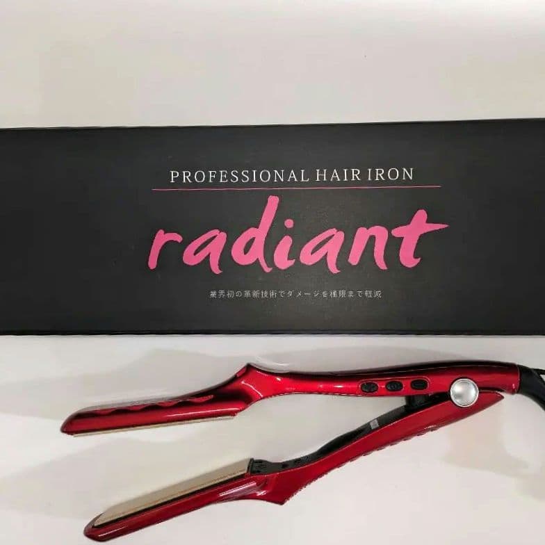 radiant プロフェッショナル ヘアアイロン　28mm　赤