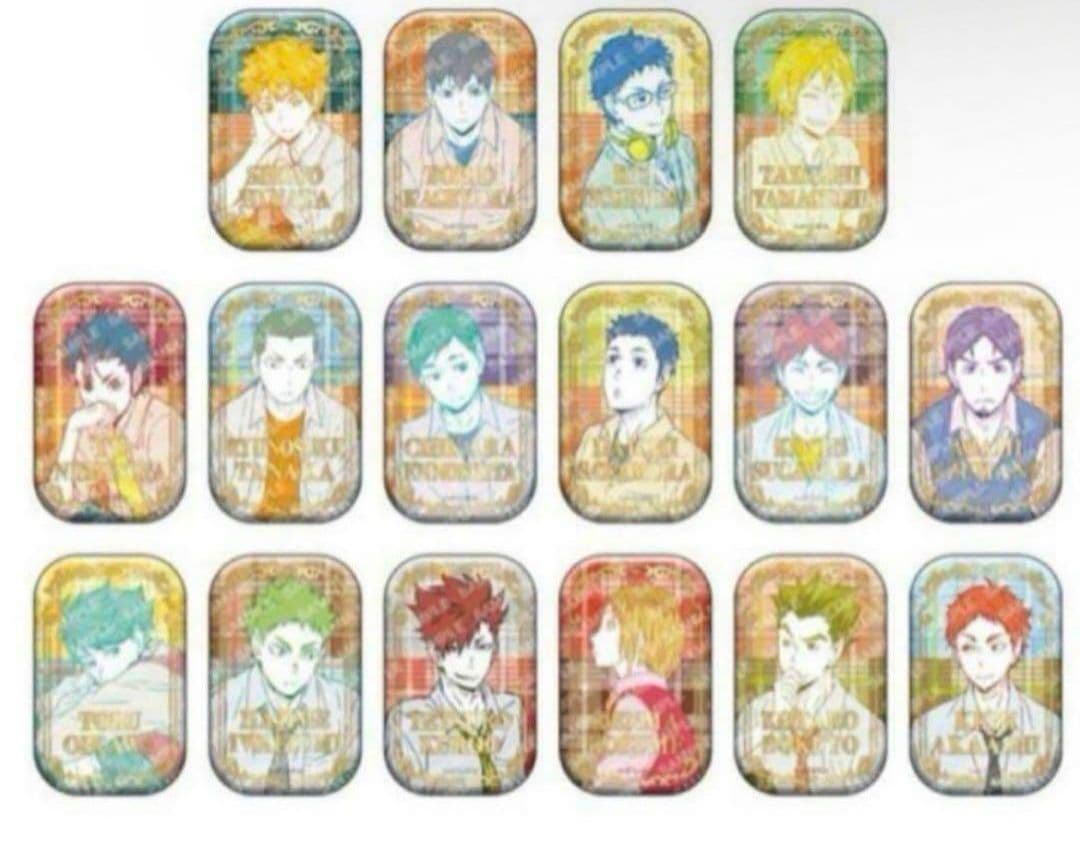 ハイキュー　スクエア缶バッジ