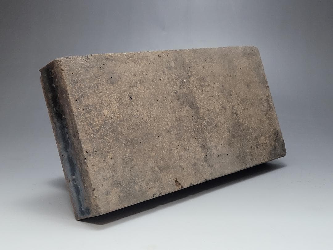 黑釉 神獣型 文鎮 元明時代 幅約23.1cm