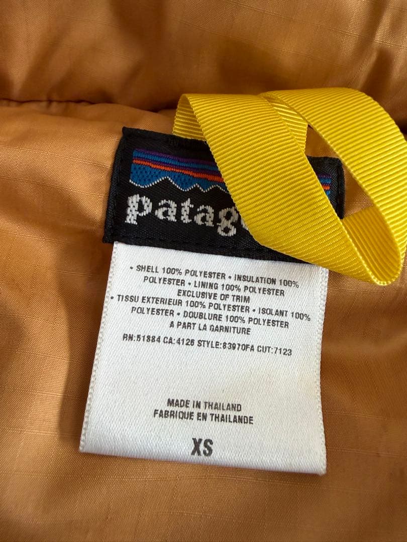 極美品‼️ パタゴニア　パフボールセーター　ダウンジャケット　イエロー　XS