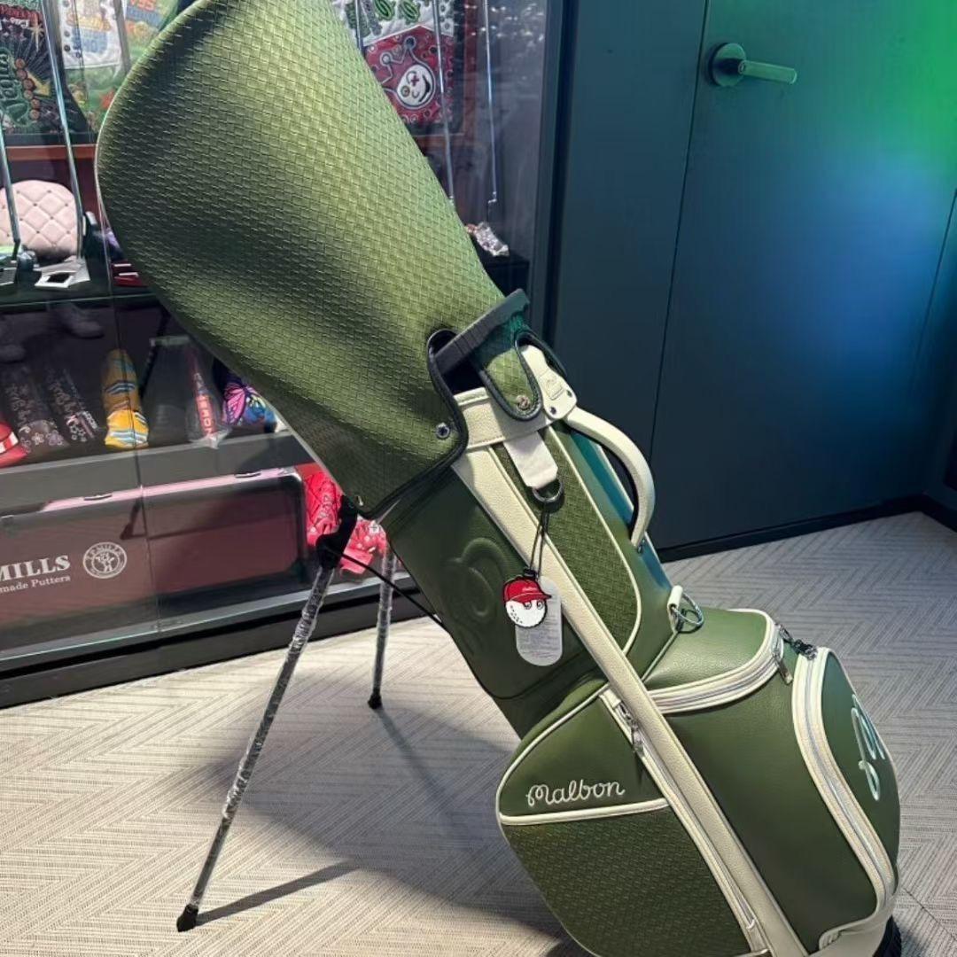 マルボンゴルフ キャディバッグ Malbon Golf　スタンドバッグ 薄緑色
