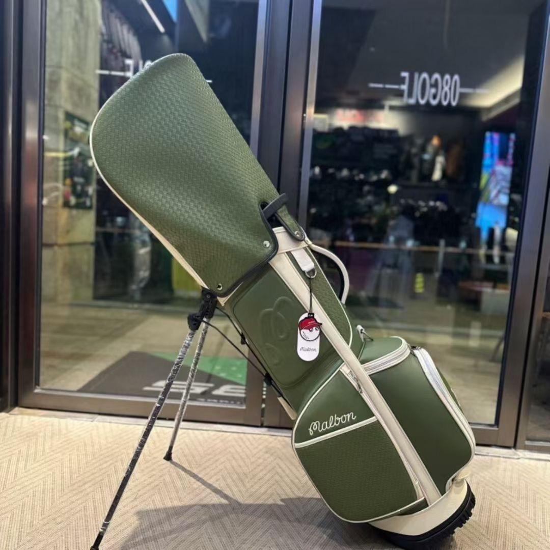 マルボンゴルフ キャディバッグ Malbon Golf　スタンドバッグ 薄緑色