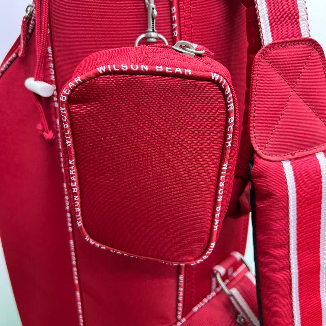 ウィルソンベア　WILSON BEAR ゴルフバッグ　7インチ　中古品　レッド