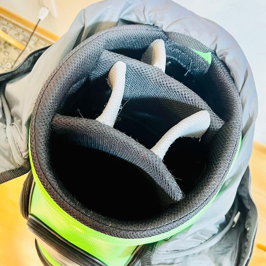 【美品】Callaway キャロウェイ キャディバッグ ブラック/グリーン 9型