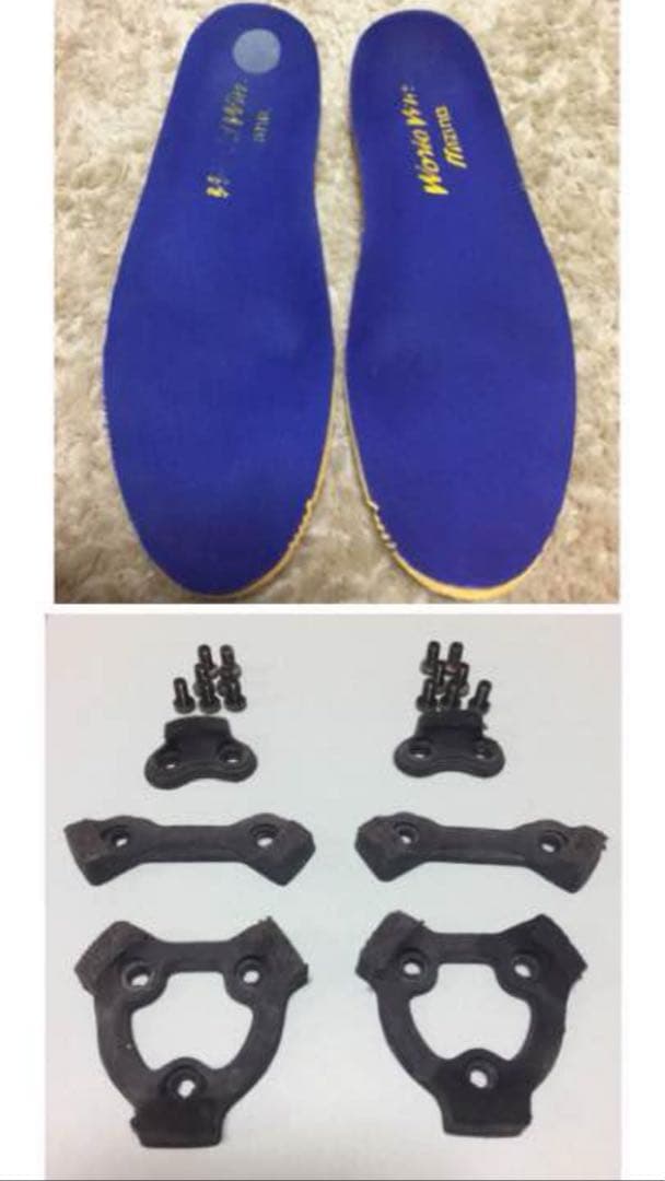 【MIZUNO】 ホワイト ハイカット スパイク