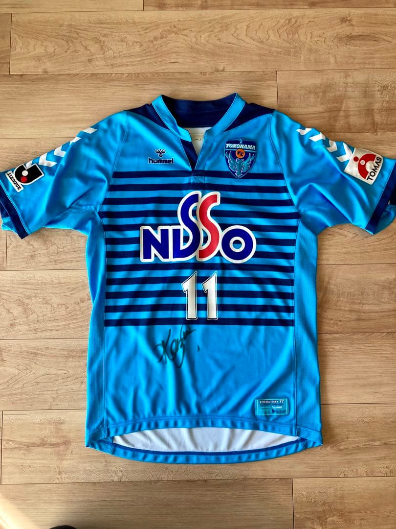 07/08 横浜FC 三浦知良 サイン入り　ユニフォーム オーセンティック カズ