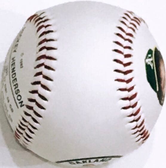 オークランド　アスレチックス　リッキー　ヘンダーソン　硬球　メジャー　プロ　野球