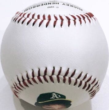 オークランド　アスレチックス　リッキー　ヘンダーソン　硬球　メジャー　プロ　野球