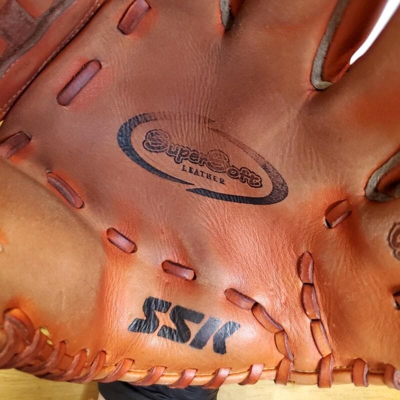 SSK エスエスケイ 日本製 スーパーソフト 旧ラベル 軟式グローブ