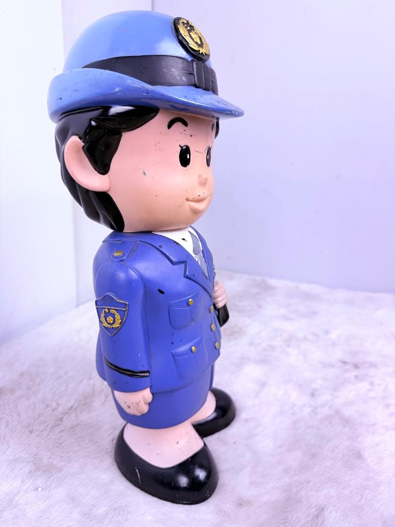 激レア！ 37cm 埼玉県警察 警察官 婦人警官 2体セットおまわりさん人形