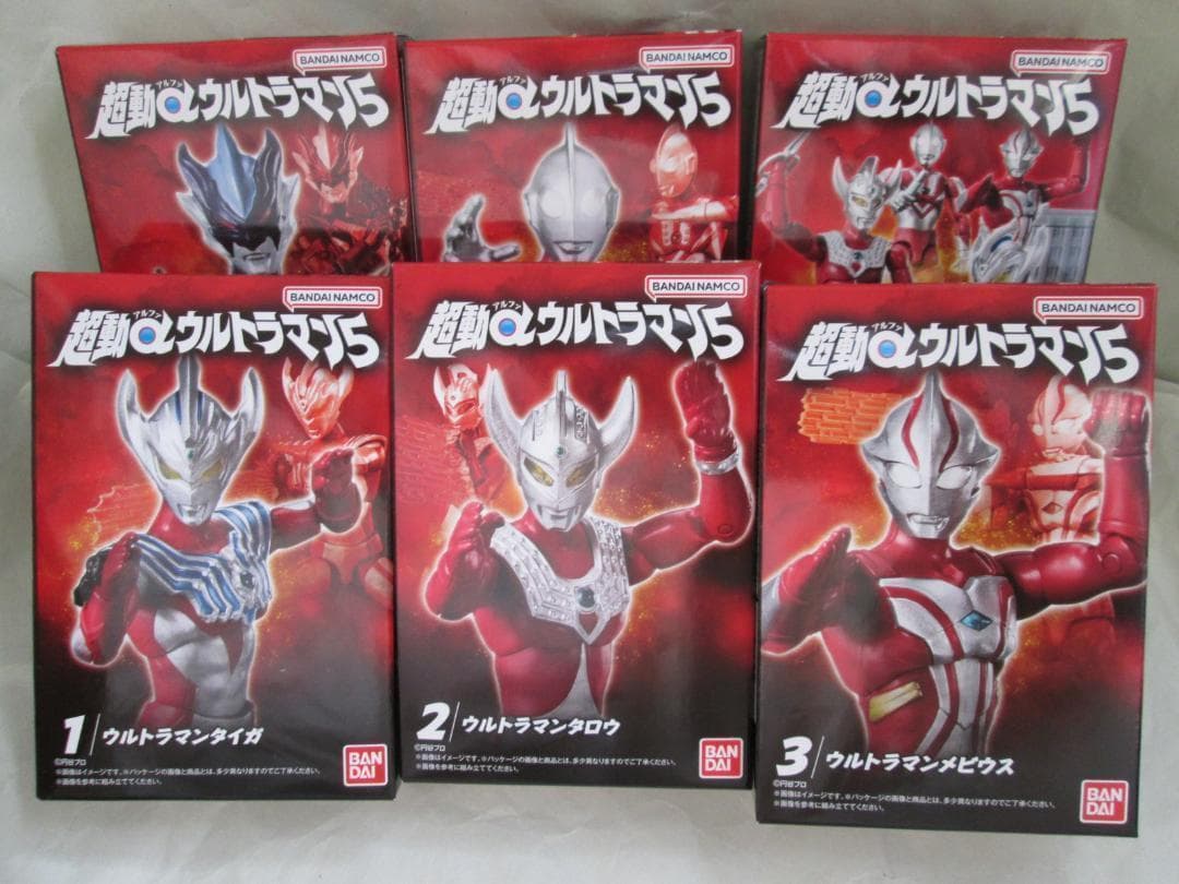 新品未開封　超動 トリガー ティガ ブレーザー ギンガ オメガ セット