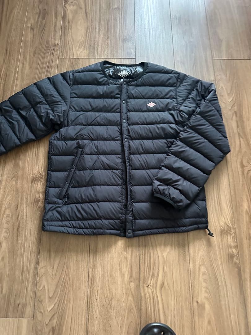 DANTON ブラック ダウンジャケット S インナーダウン