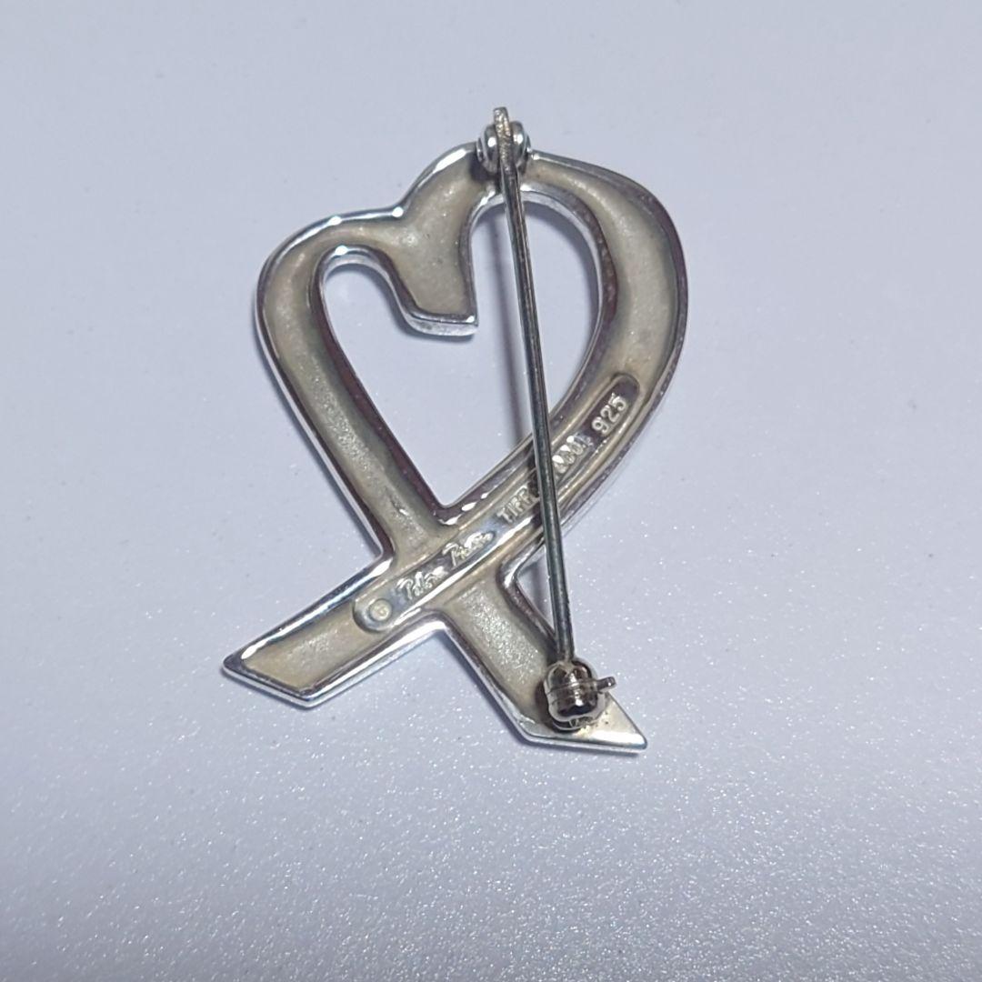 極美品 ティファニー ブローチ ラビングハート ミディアム 925 ケース付き