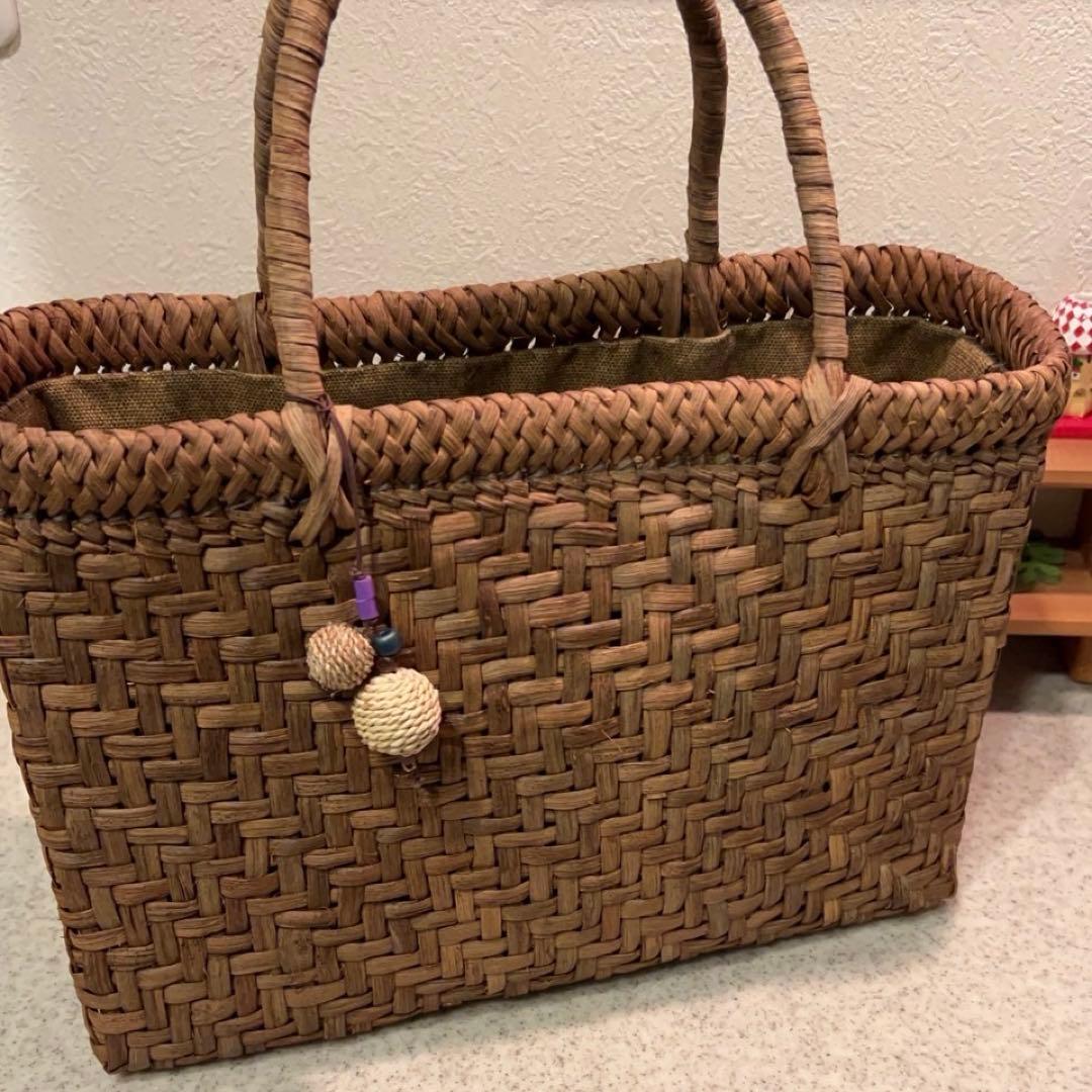 国産　山葡萄　籠バック③