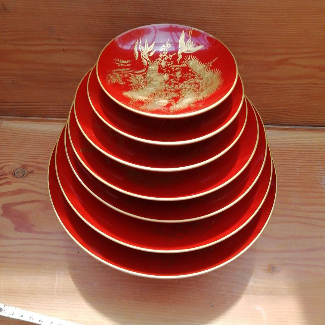 輪島塗　金蒔絵　七段盃　祝事