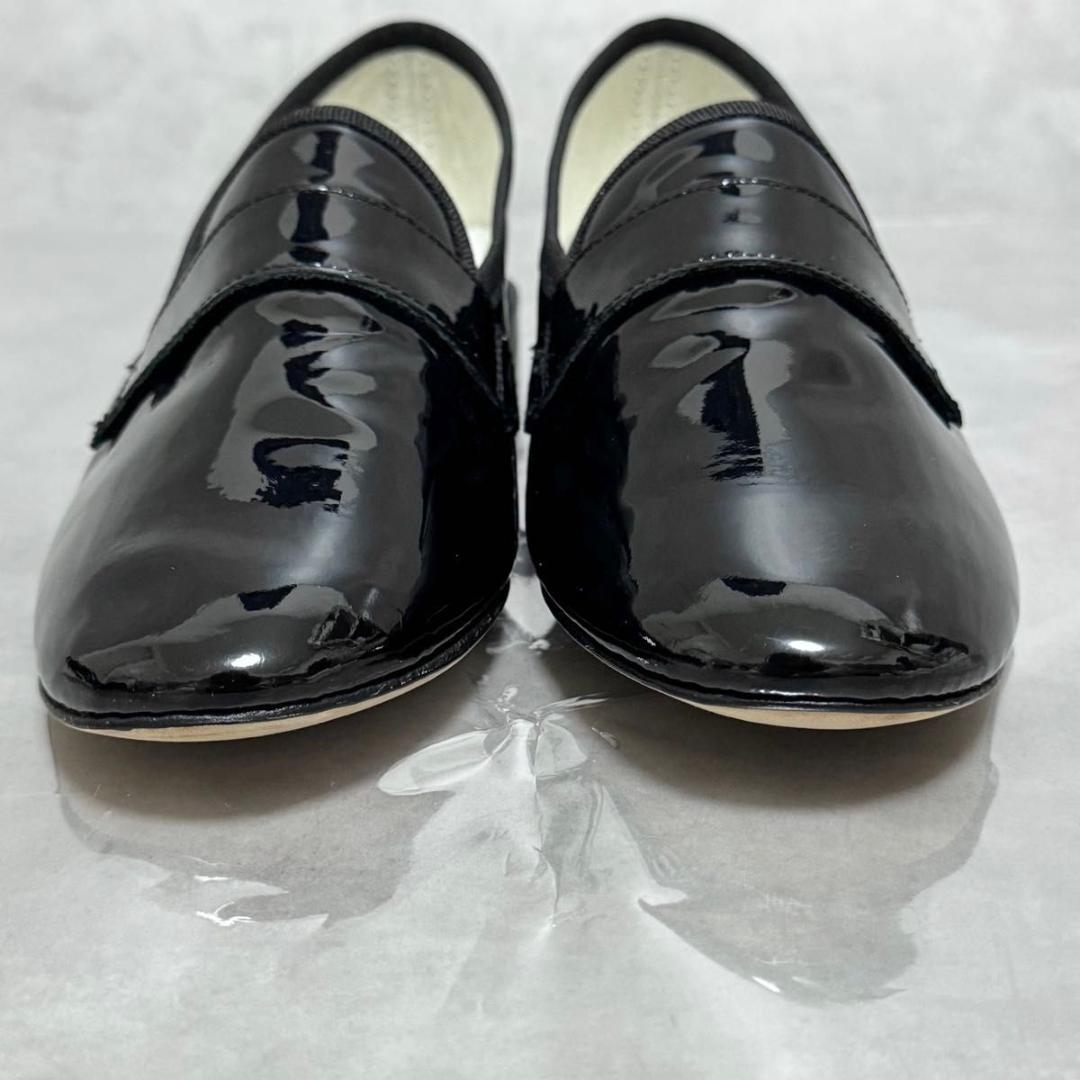 極美品 レペット マイケル ローファー エナメル 黒 36.5 23 フラット