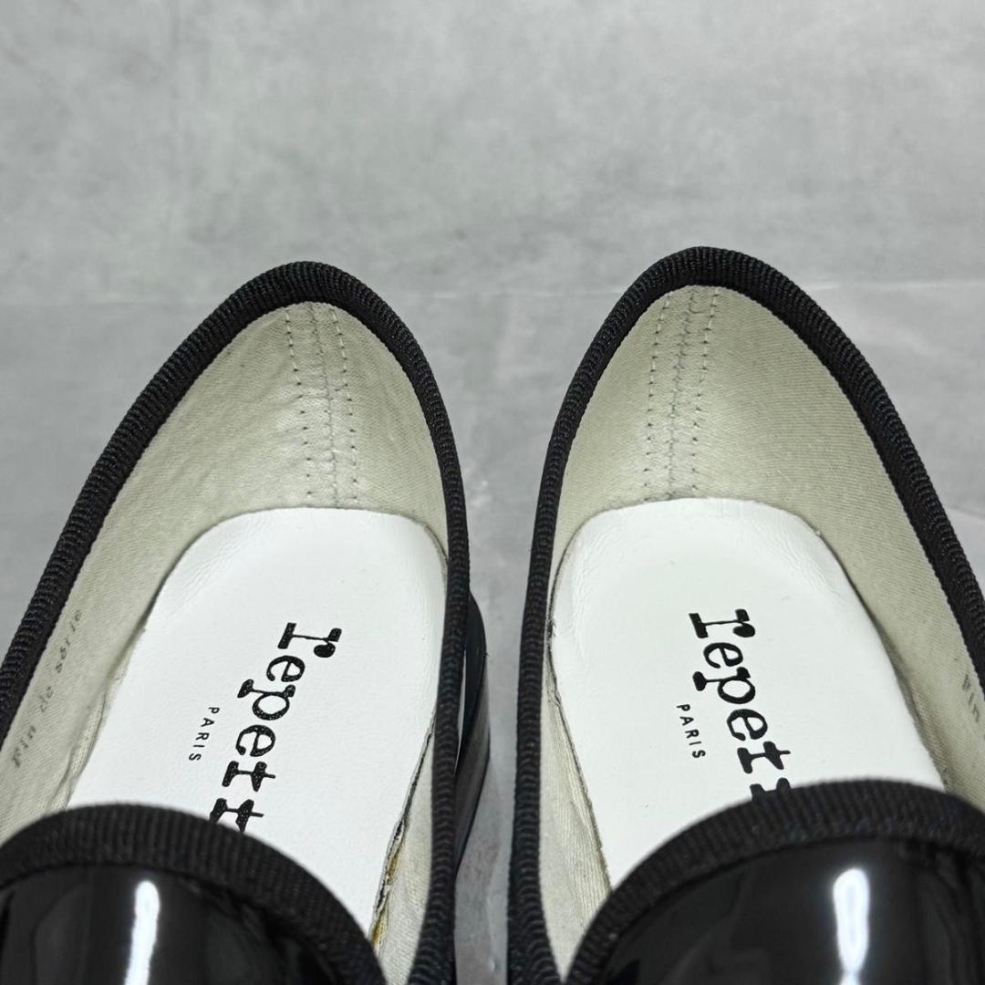 極美品 レペット マイケル ローファー エナメル 黒 36.5 23 フラット