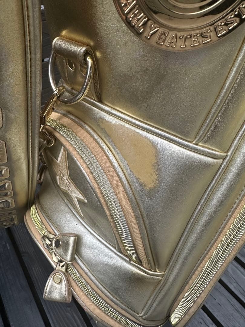 パーリーゲイツ　キャディバッグ　限定品ゴールド