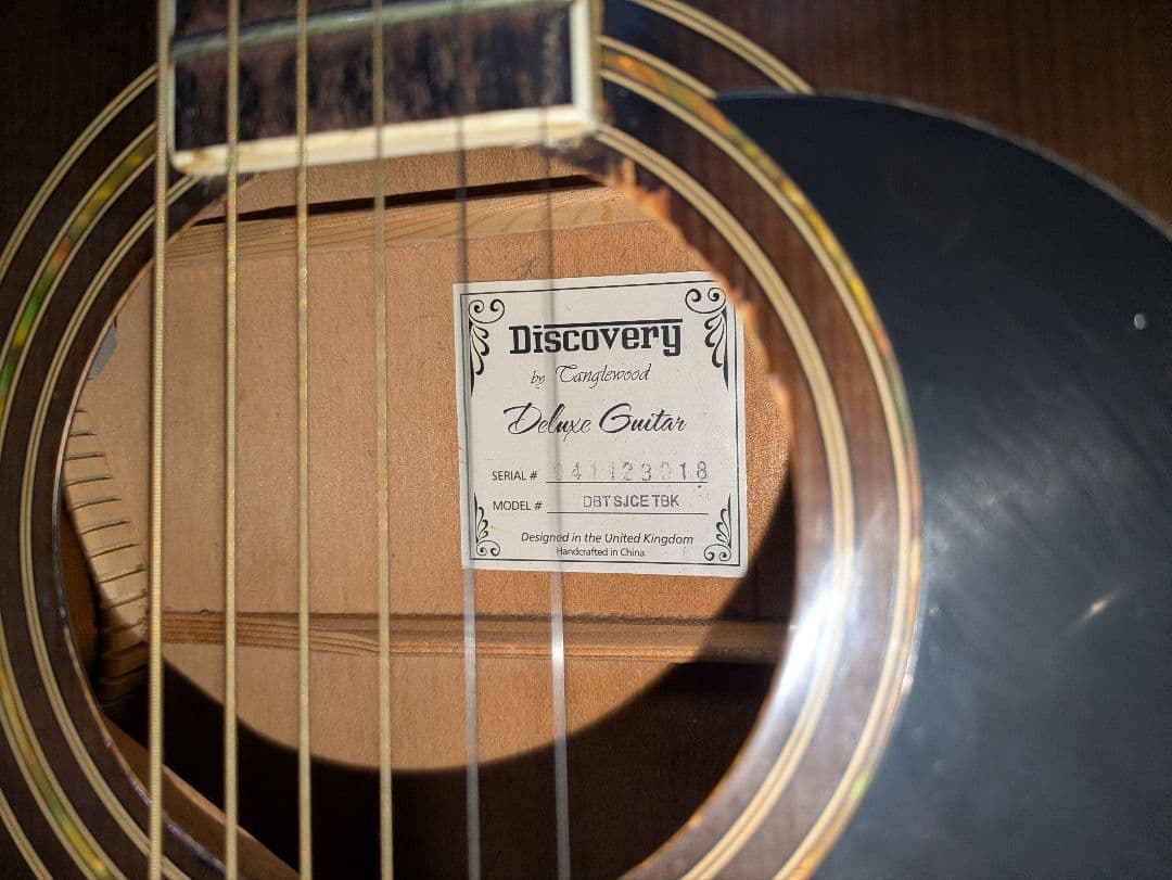 【希少】Tanglewood Discovery DBT SJCE TBK UK