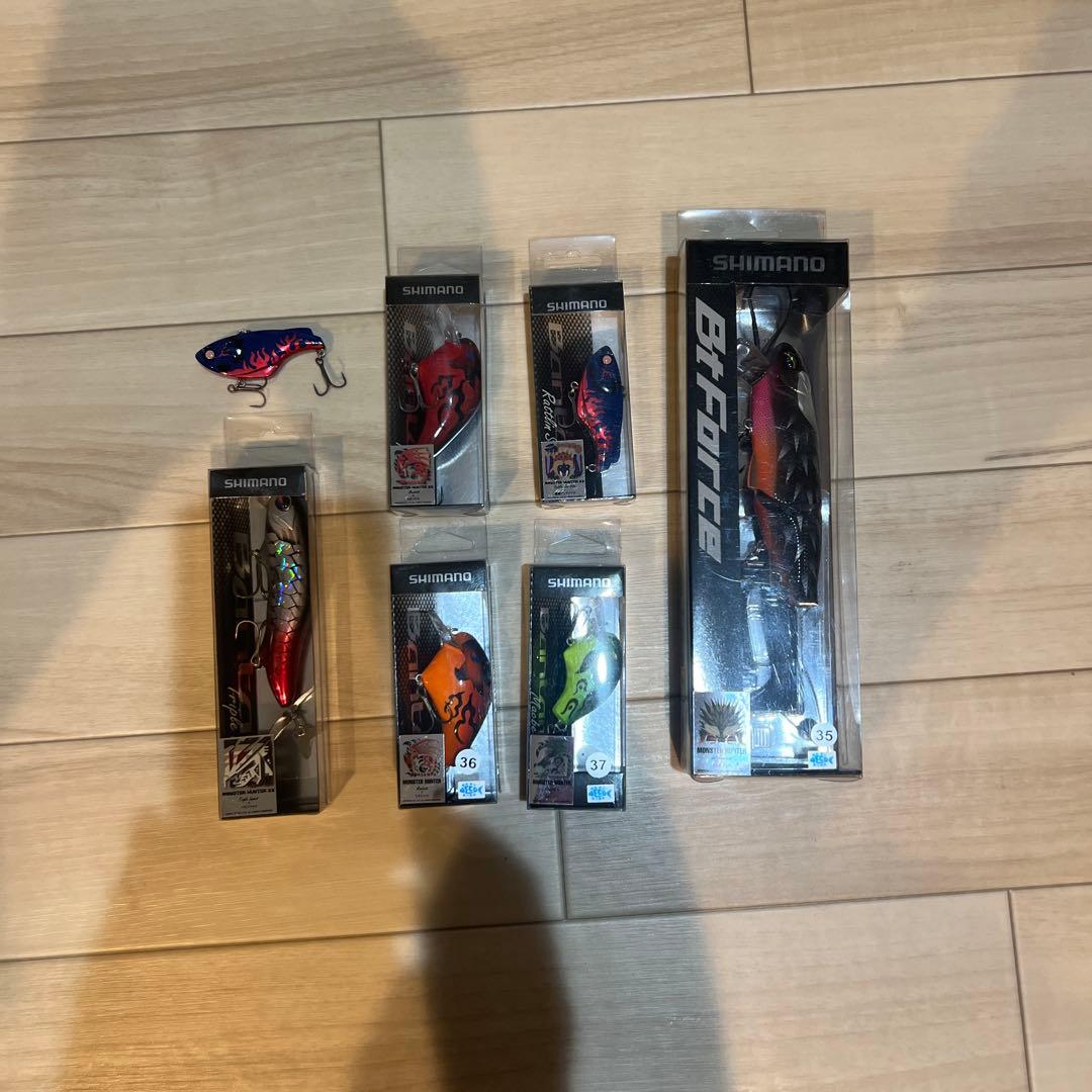 み*ん様 シマノモンスターハンターコラボルアー6個セット　　おまけ付き