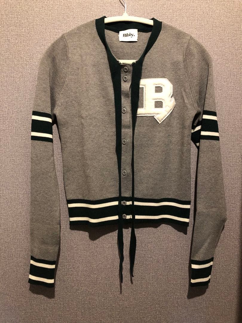 Bibiy. B. CLUB TIE CARDIGAN グレー F