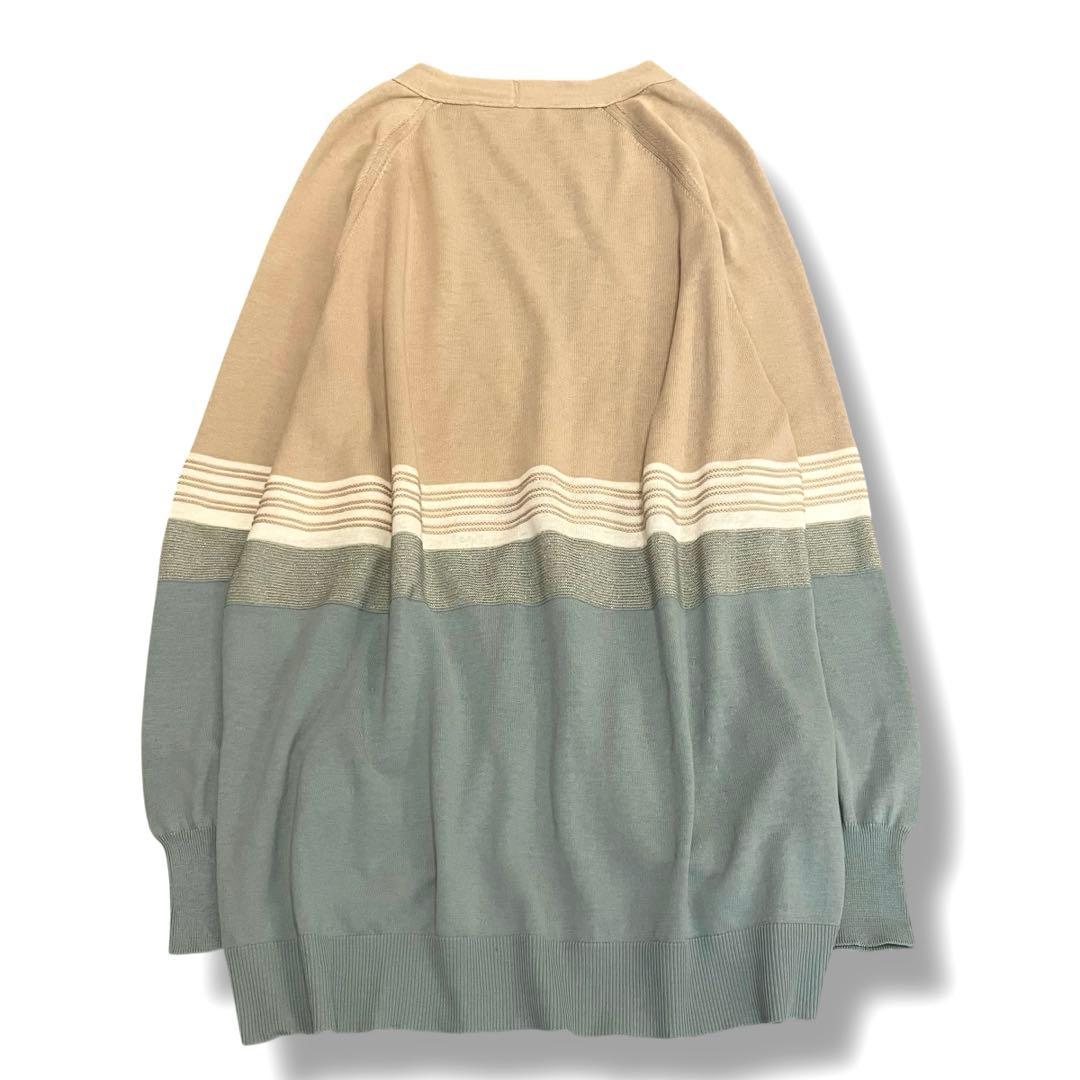 極美品✨レリアン カーディガン ゆったり コットン100% イタリア製 13+