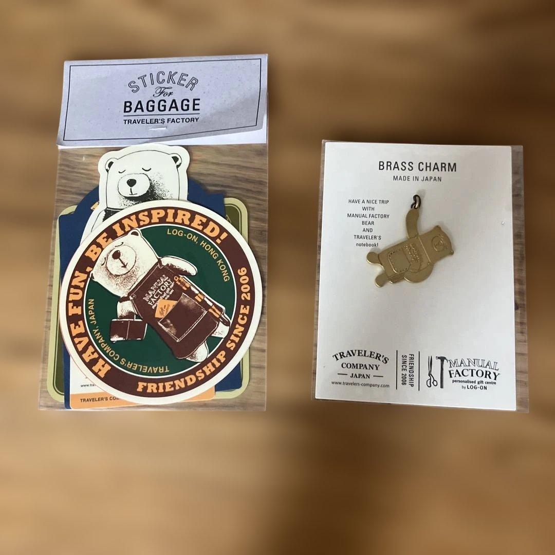 トラベラーズファクトリー　マニュアルファクトリー　プラスチャーム　ステッカー