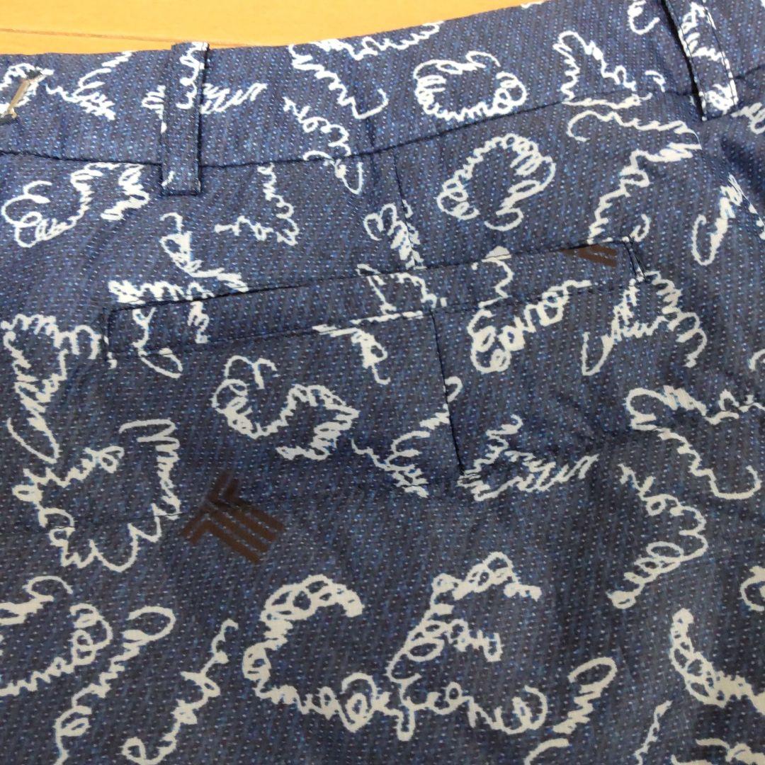 【美品】ランバンスポール 中綿 ダウン スカート M ブルー デサント