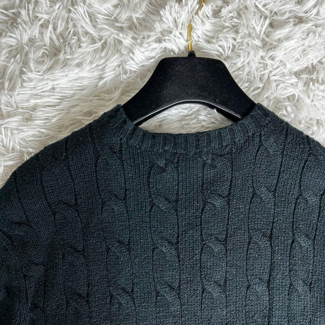 美品✨ポロラルフローレン ケーブルニット セーター コットン クルーネック M
