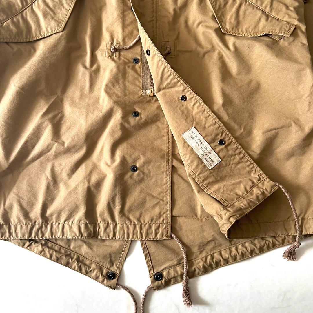 美品 ボンクラ モッズコート ミリタリー ブラウン ベージュ 38 ロング